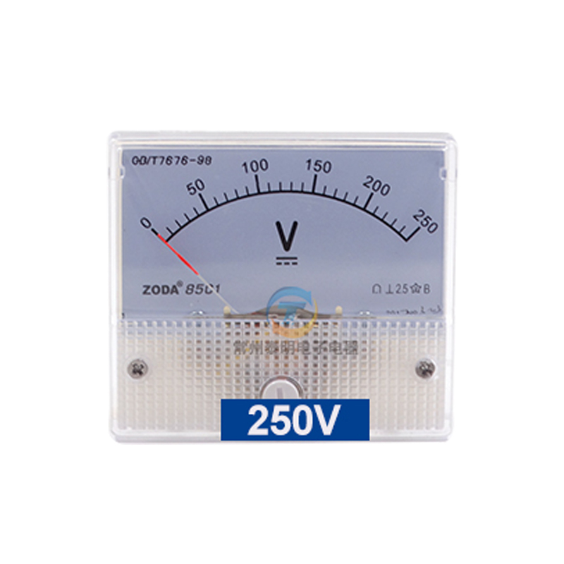 85C1 Аналогов волтметър, многообхватен диапазон: 5V, 10V DC, 30V, 50V, 250V