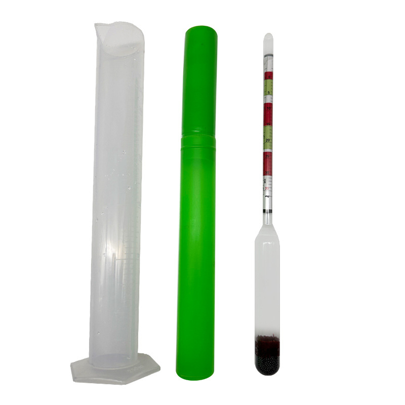 Пивоварен хидромер – измерител на захарност и плътност, американски стил, SG 0,990–1,160, точност 0,002, стъкло, дължина 260 мм