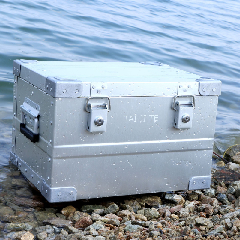 Tai Ji Te flight case από κράμα αλουμινίου-μαγνησίου, με λαβή έλξης, 100 kg φόρτος, για εξοπλισμό, αντικραδαστικό, προσαρμοσμένο