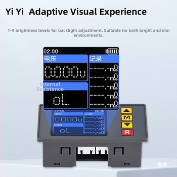 Ts457 тестер за напрежение и вътрешно съпротивление, AC, 4-електроден метод, записва 5 групи данни за вътрешно съпротивление, регулируемо време, яркост