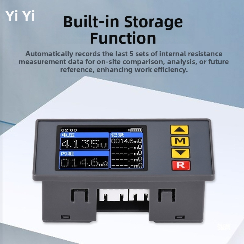 Ts457 тестер за напрежение и вътрешно съпротивление, AC, 4-електроден метод, записва 5 групи данни за вътрешно съпротивление, регулируемо време, яркост