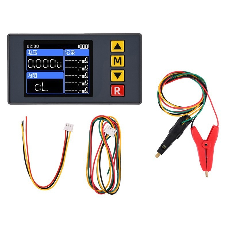 Ts457 тестер за напрежение и вътрешно съпротивление, AC, 4-електроден метод, записва 5 групи данни за вътрешно съпротивление, регулируемо време, яркост