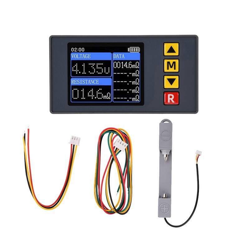 Ts457 тестер за напрежение и вътрешно съпротивление, AC, 4-електроден метод, записва 5 групи данни за вътрешно съпротивление, регулируемо време, яркост