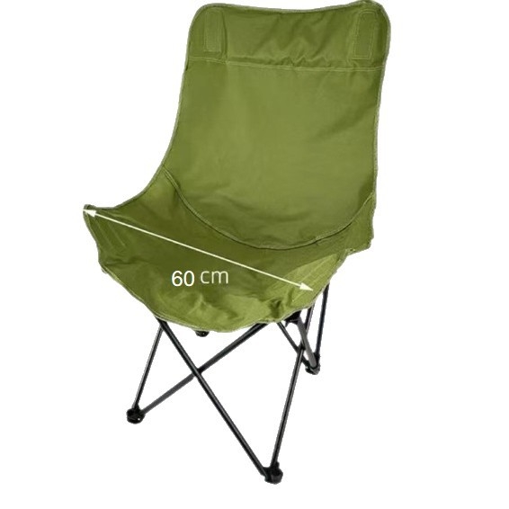 Moon Chair με υψηλή πλάτη – Φορητό εξωτερικό κάθισμα, Oxford ύφασμα και χάλυβας, Διαθέσιμη προσαρμογή