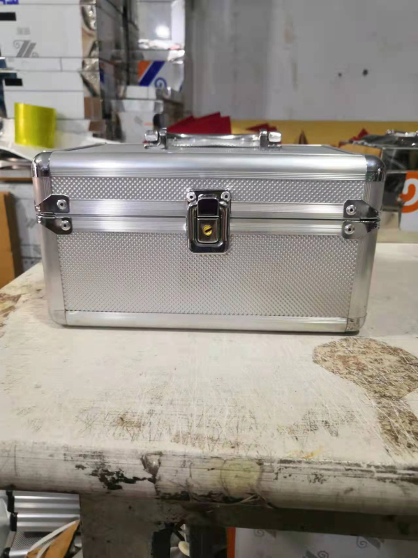 Cutie pentru fișiere din aliaj de aluminiu, încuietoare cu două parole, portabilă — siguranță pentru unelte și echipamente, cutie mare de depozitare multifuncțională.