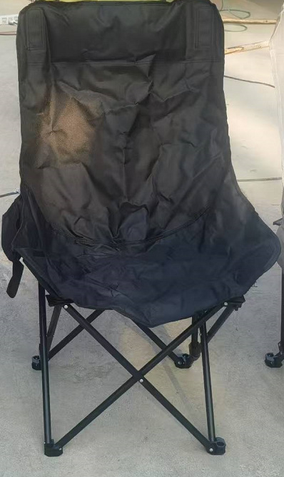 Moon Chair scaun de exterior pliabil – spate înalt, pentru camping și picnic, șezlong pentru plajă – oțel cu carbon înalt, brand Ruichu