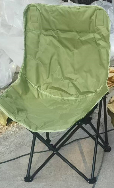 Moon Chair scaun de exterior pliabil – spate înalt, pentru camping și picnic, șezlong pentru plajă – oțel cu carbon înalt, brand Ruichu