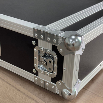 Carcasă zburătoare din aliaj de aluminiu pentru echipamente audio, strat unic, fără roți, rack de amplificator