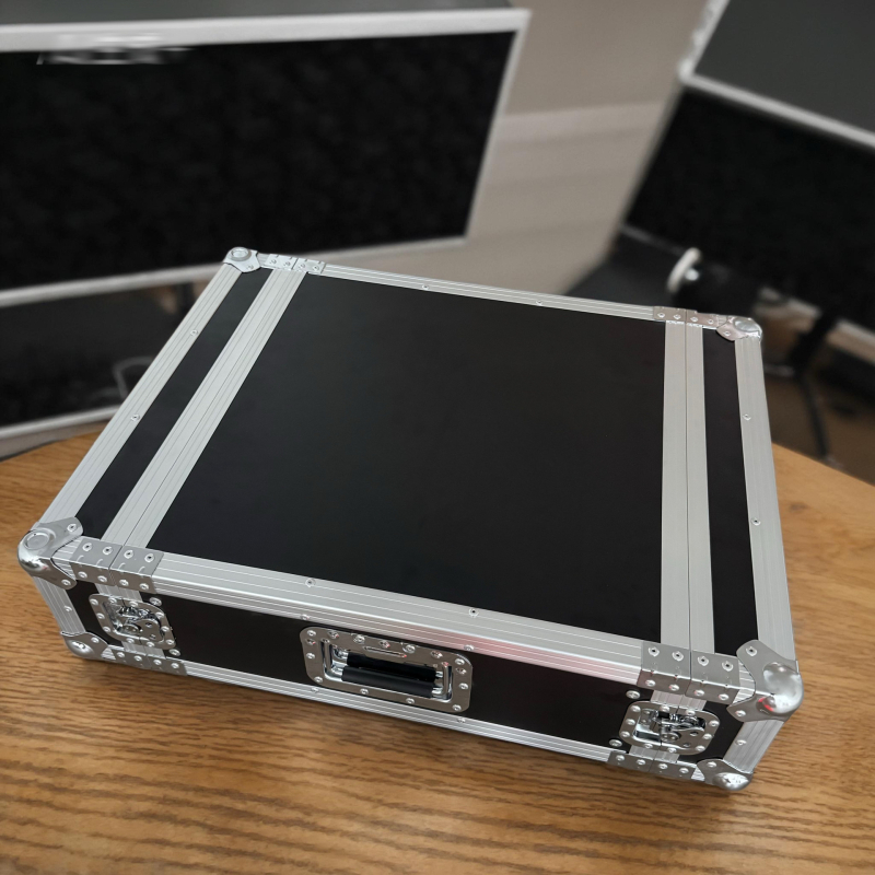 Carcasă zburătoare din aliaj de aluminiu pentru echipamente audio, strat unic, fără roți, rack de amplificator