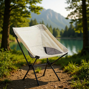 Moon Chair εξωτερικού χώρου για κάμπινγκ – ελαφρύ πτυσσόμενο κάθισμα από ανθρακούχο χάλυβα, με προσαρμοσμένη επεξεργασία