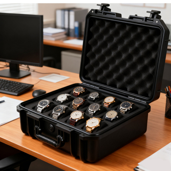 Kutija za pohranu mehaničkih satova, prenosiva, velika kapaciteta za nakit, zaštita, PP materijal, mogućnost prilagodbe