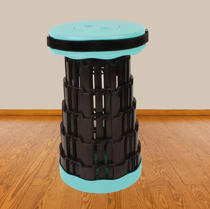 Taburet pliabil de exterior din plastic, design telescopic retractabil, PP material, origine Hebei