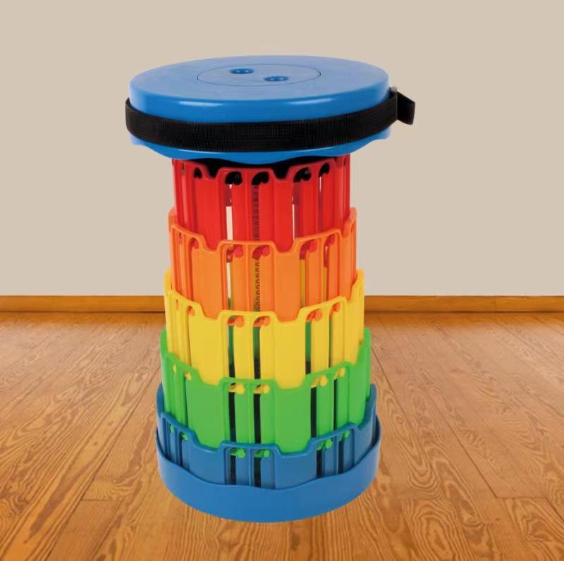 Taburet pliabil de exterior din plastic, design telescopic retractabil, PP material, origine Hebei