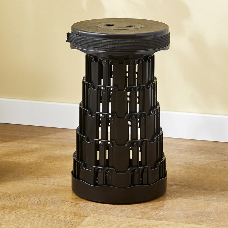 Taburet pliabil de exterior din plastic, design telescopic retractabil, PP material, origine Hebei