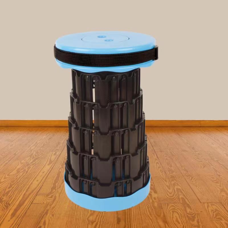 Taburet pliabil de exterior din plastic, design telescopic retractabil, PP material, origine Hebei