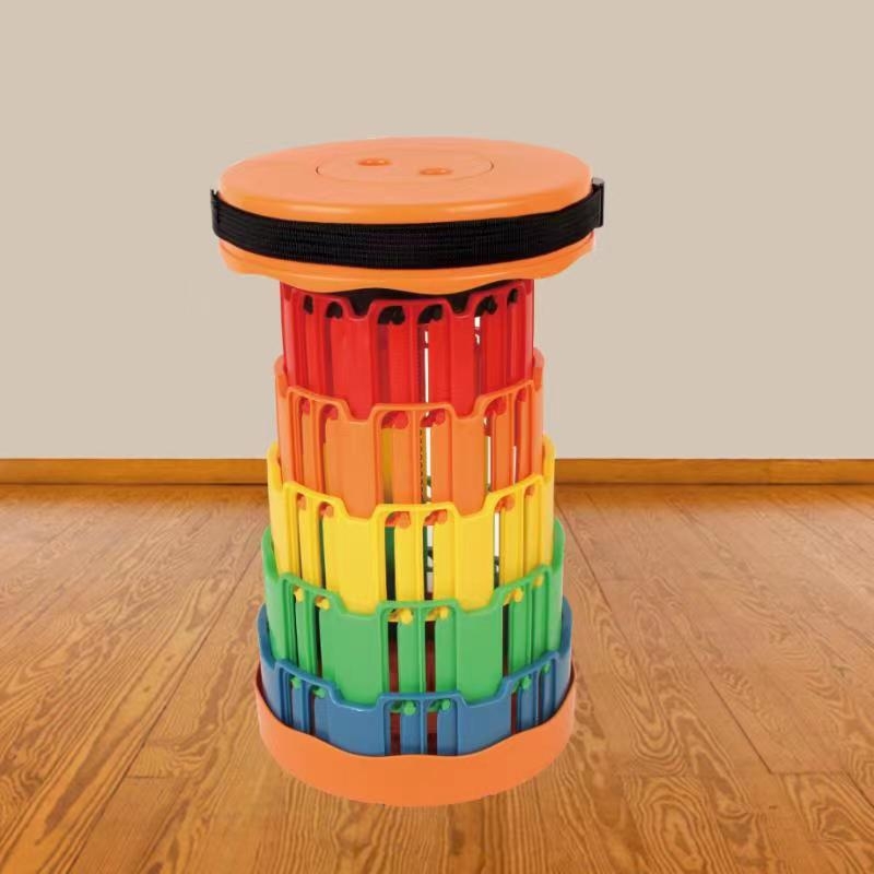 Taburet pliabil de exterior din plastic, design telescopic retractabil, PP material, origine Hebei