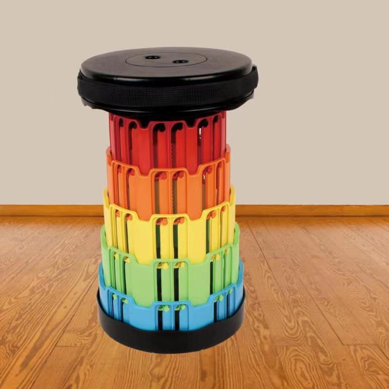 Taburet pliabil de exterior din plastic, design telescopic retractabil, PP material, origine Hebei