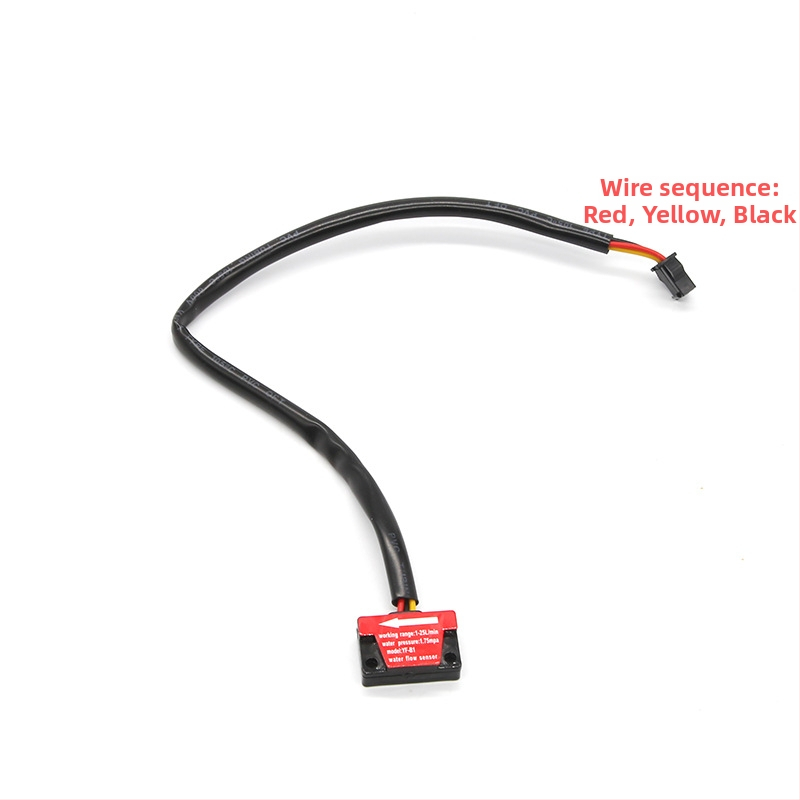 Hall-efektový senzor toku vody, meďové telo 1/2 palca, meďové rozhranie 3/4 palca, turbínový merací senzor toku, rozsah 1-25 L/min