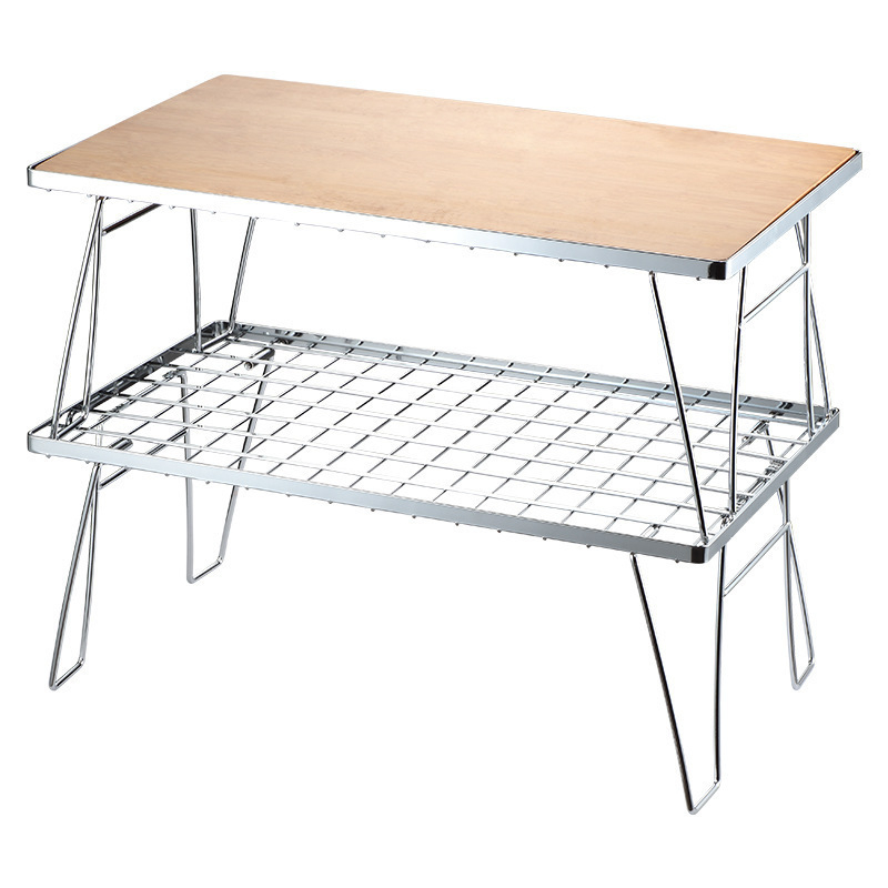 Nehrđajući čelični sklopivi stol za kampiranje — CAMPINGMOON; stil: sklopivo; kategorija: sklopivi stolovi i stolice; materijal: nehrđajući čelik