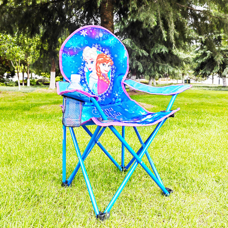 Dječja sklopiva stolica s karikaturalnim dizajnom, metalni okvir, prijenosna