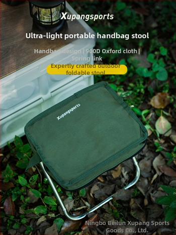 Sklopná stolička z nehrdzavejúcej ocele, ultralahká, prenosná pre vonkajšie použitie, kempovanie a rybárčenie