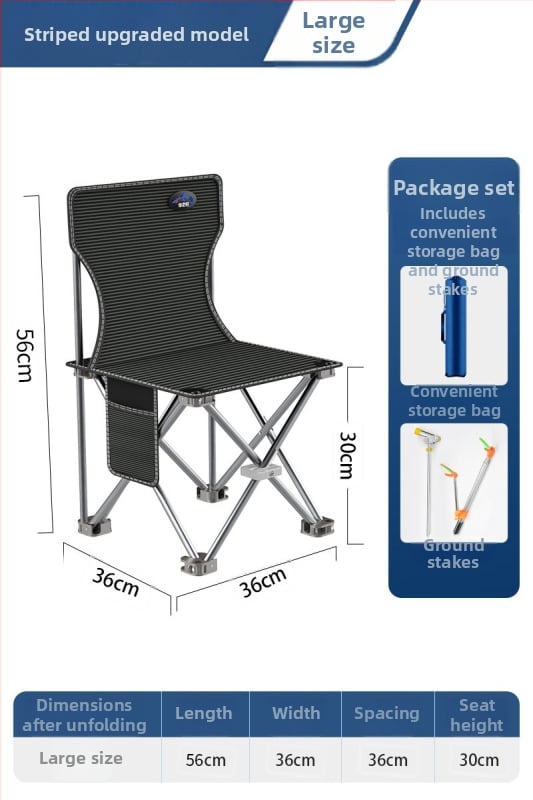 Kemping összecsukható horgászszék háttámlával külső használatra (Márka: Good fishing; Anyag: fém; Összecsukható: Igen; Piacra kerülés éve: 2023)
