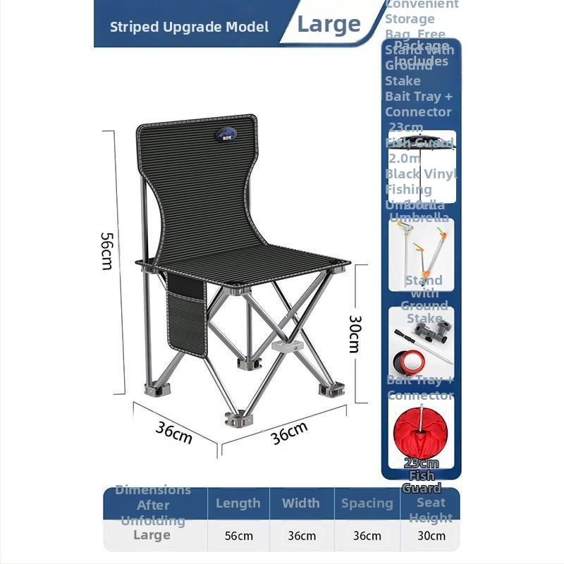 Kemping összecsukható horgászszék háttámlával külső használatra (Márka: Good fishing; Anyag: fém; Összecsukható: Igen; Piacra kerülés éve: 2023)