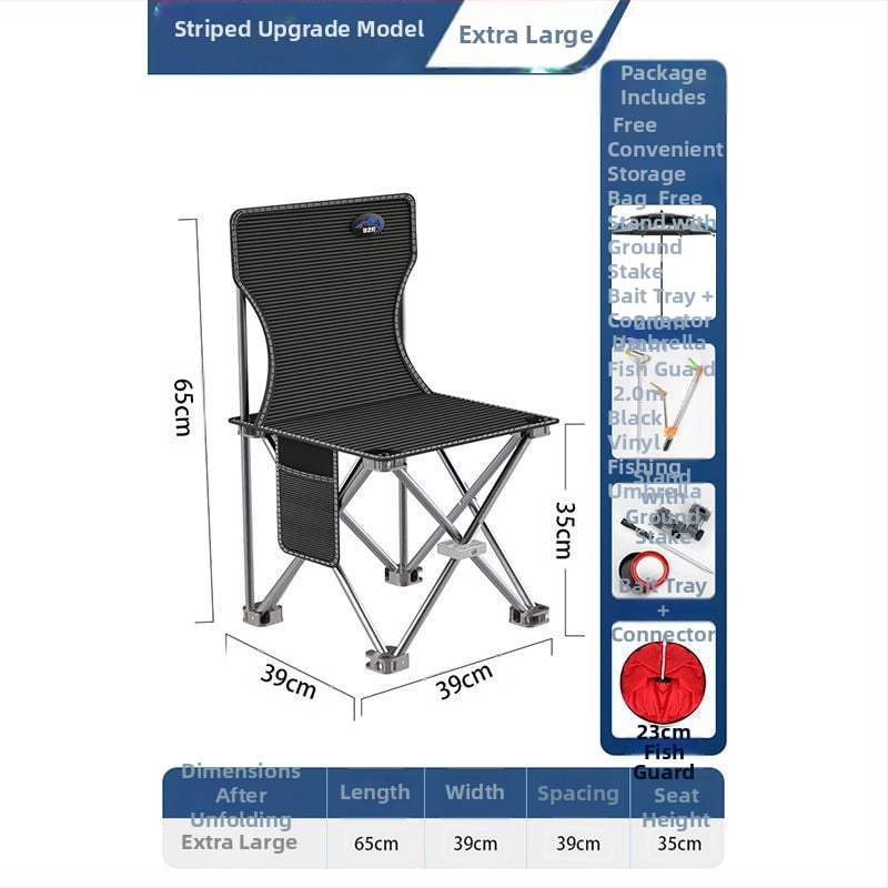 Kemping összecsukható horgászszék háttámlával külső használatra (Márka: Good fishing; Anyag: fém; Összecsukható: Igen; Piacra kerülés éve: 2023)