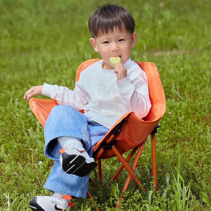 Moon Chair gyerekeknek és szülőknek, kültéri összecsukható szék, Oxford anyag, Mujod márka