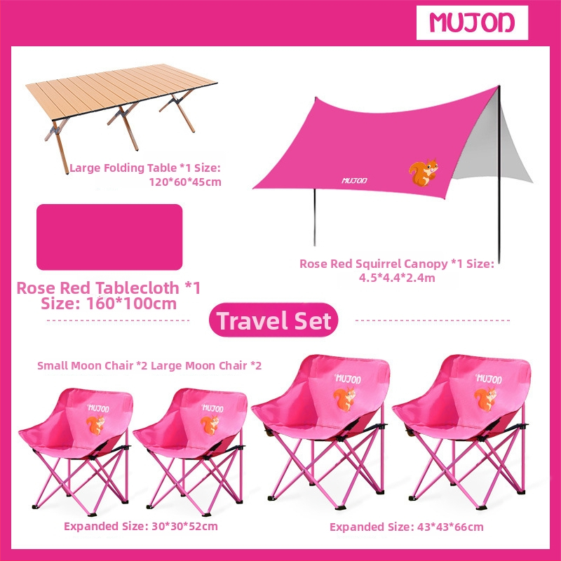 Moon Chair pre deti a rodičov, vonkajšia zložená stolička, Oxford látka, značka Mujod