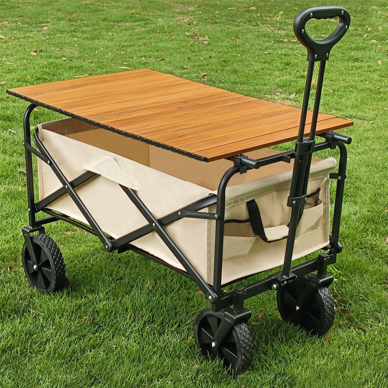 Összecsukható kemping étkezőasztal acélkerettel, tojás tekercs stílusú dizájn, kifinomult kemping stílus