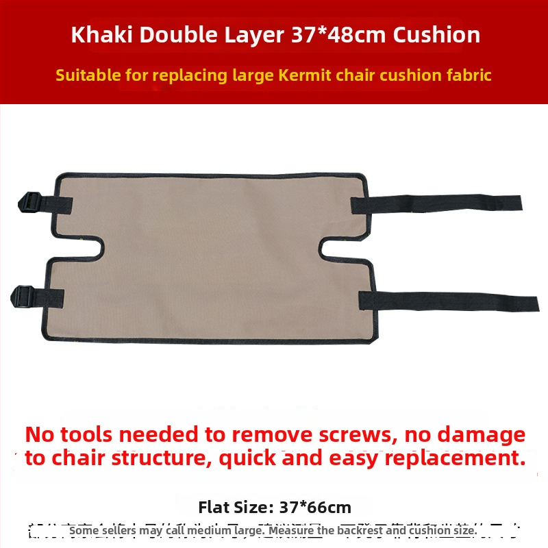 Kemping összecsukható székre cserélhető anyag — poliészter, vastag Oxford anyag, háttámla, összecsukható, alacsony ülőfelület