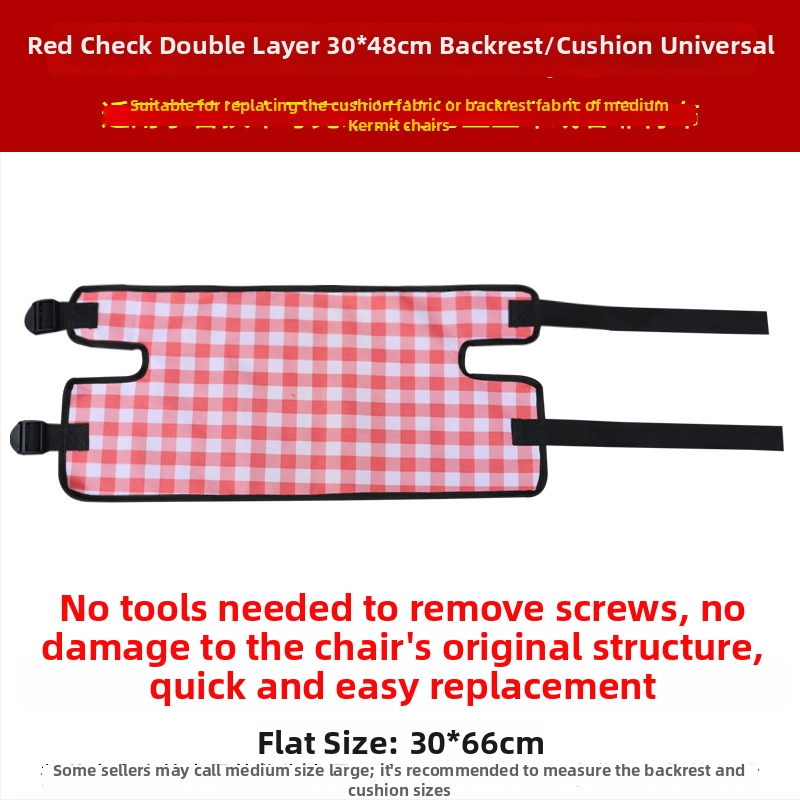 Kemping összecsukható székre cserélhető anyag — poliészter, vastag Oxford anyag, háttámla, összecsukható, alacsony ülőfelület