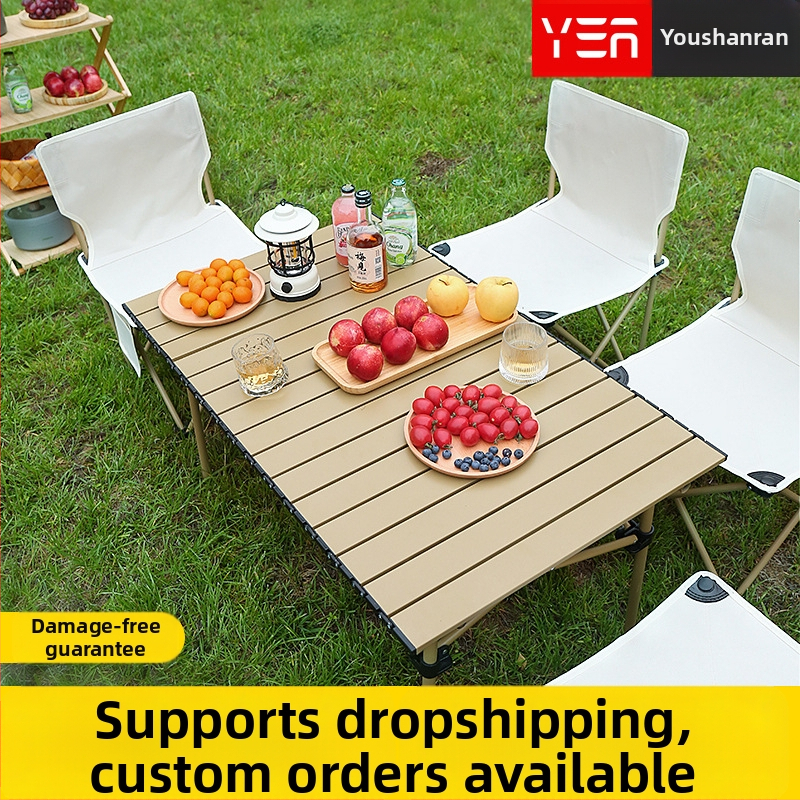 YouShanRan Vonkajšia skladacia stolička — rám z karbónovej ocele, látka 600D Oxford, skladacia Mesiacová stolička na kemping