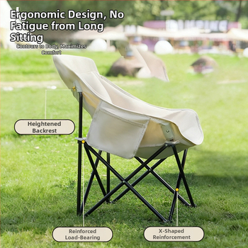 Vonkajší prenášateľný skladací Moon stolička - Oxford látka, skladací, kempingový štýl, Journey značka