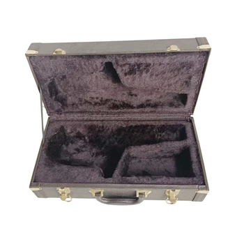 Kutija za saksofon, baršunasta unutrašnjost, dizajn u stilu klavira, dodatak za mosazne instrumente
