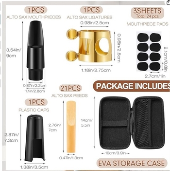 Set usnika za saksofon – ABS materijal, marka Jinrong, pogodno za saksofon