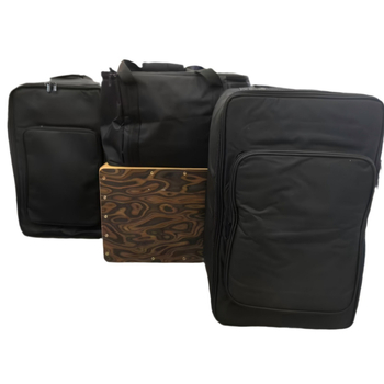 Oxford anyagú Cajon dob táska, poliészter bélés, ergonikus hátsó panel, lélegző és bővíthető