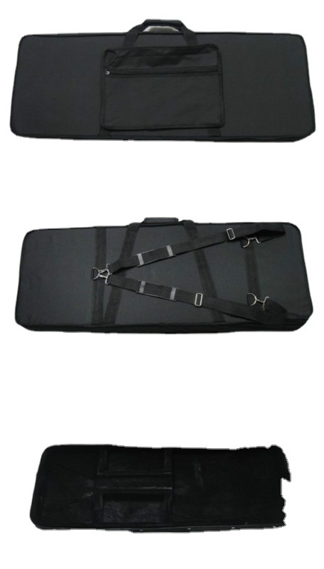 Vászon elektromos gitártok, négyszögletes modell 000323, flanel bélés, gitárhoz, hangszeres doboz