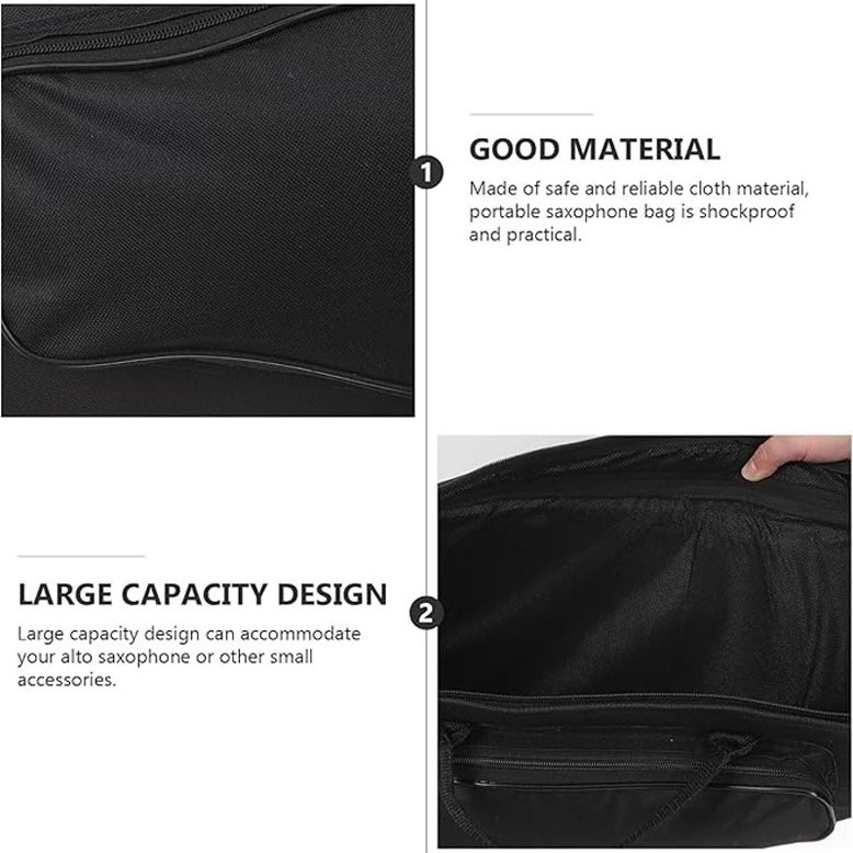 Altó szaxofon tok kettős hordozási lehetőséggel (kézben és hátizsákkal), megerősített ütésálló és vízálló védőtok