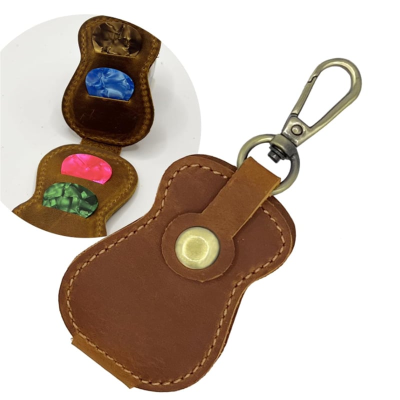 Torba za pohranu gitarističkih pickova — velika kapaciteta, PU materijal, teksturirani završetak, naramenica s zračnim jastukom