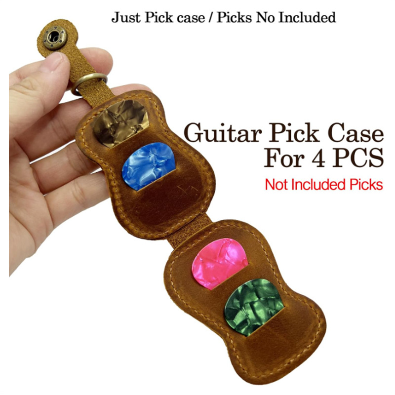 Torba za pohranu gitarističkih pickova — velika kapaciteta, PU materijal, teksturirani završetak, naramenica s zračnim jastukom