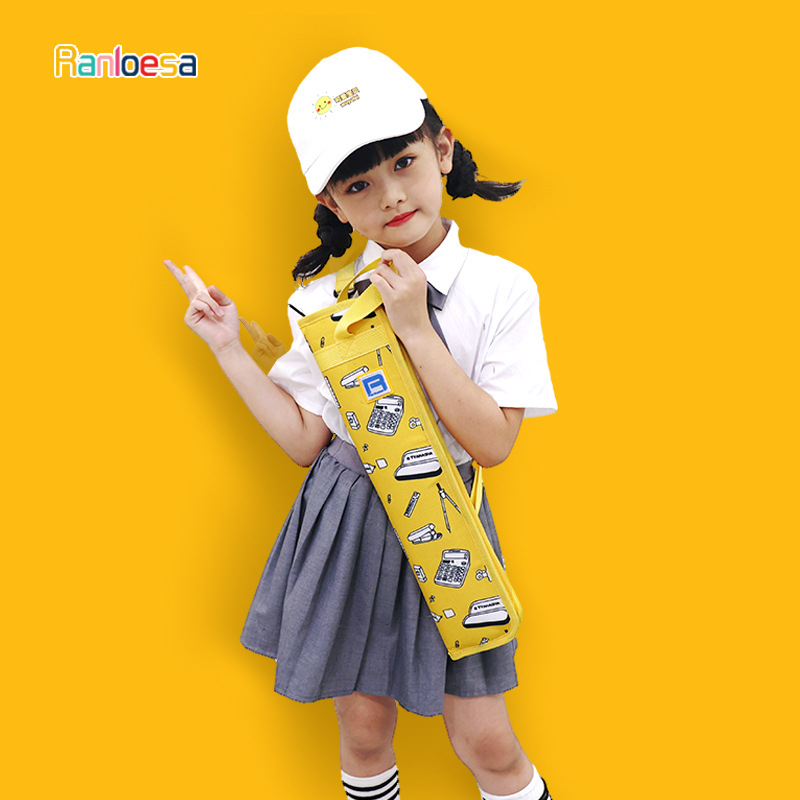 Ranloesa Torbica za bubnjarske štapiće s držačem, lagana futrola, može primiti 4–5 parova štapića