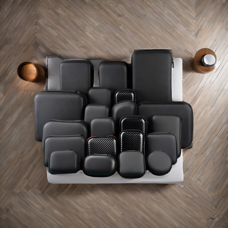 Husă pentru căști din EVA, rezistentă la umiditate și abraziune, procesare personalizabilă, ediția de iarnă 2023, pentru instruire în afara campusului