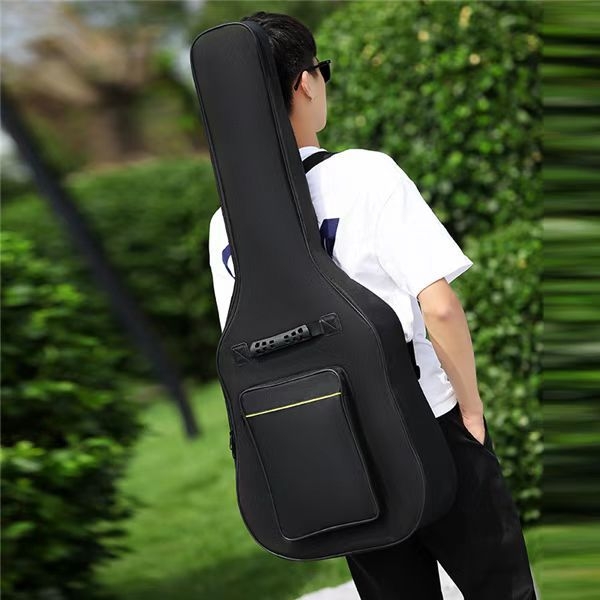 Geantă pentru chitară Lingmin, material Oxford, umplutură Pearl Cotton de 5 mm, căptușeală din bumbac, panou dorsal ergonomic pentru rucsac