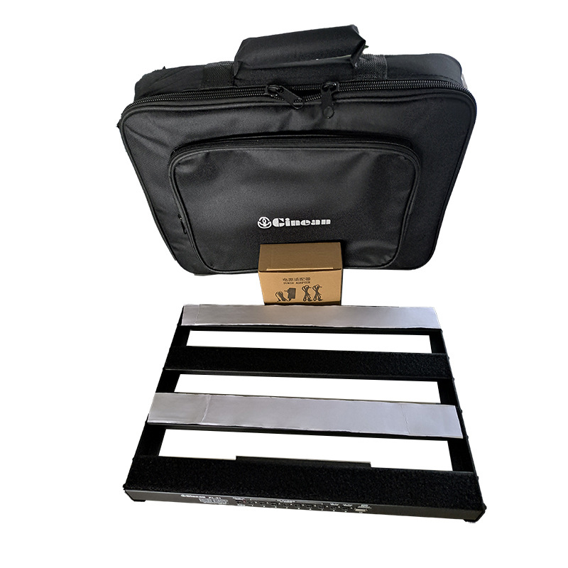 Pedalboard pentru chitară – configurație cu două rânduri, alimentare încorporată, aliaj de aluminiu, model G6-39X280-D