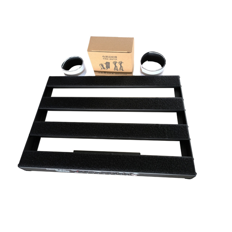 Pedalboard pentru chitară – configurație cu două rânduri, alimentare încorporată, aliaj de aluminiu, model G6-39X280-D