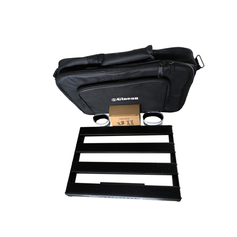 Pedalboard pentru chitară – configurație cu două rânduri, alimentare încorporată, aliaj de aluminiu, model G6-39X280-D