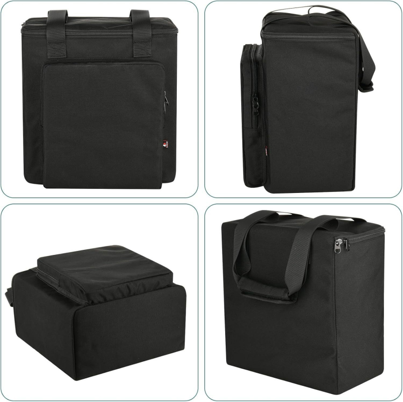 Geantă de umăr pentru difuzorul unei chitări electrice, design cubic, material poliester, portabilă pentru călătorii, stil modern minimalist