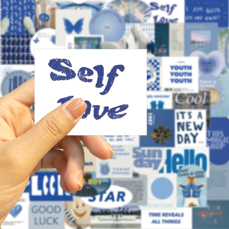 Set de stickere pentru chitară și bagaje – graffiti în stil INS, rezistente la apă, autoadezive, stil nordic, imprimare